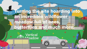 Vertical Meadow Wrap - Hoarding/ Scaffolding