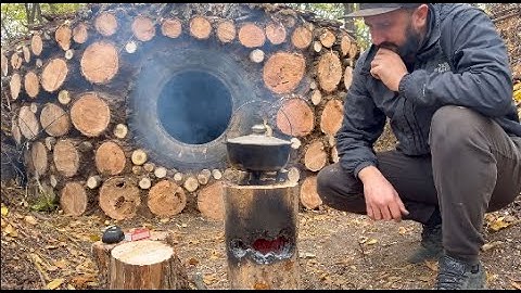 Wild Boar Attacked My Shelter at Midnight | Alone in the Forest Bushcraft Build