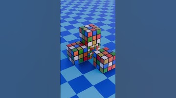 Rubik Cube Shrink 1 | Satisfying Animation