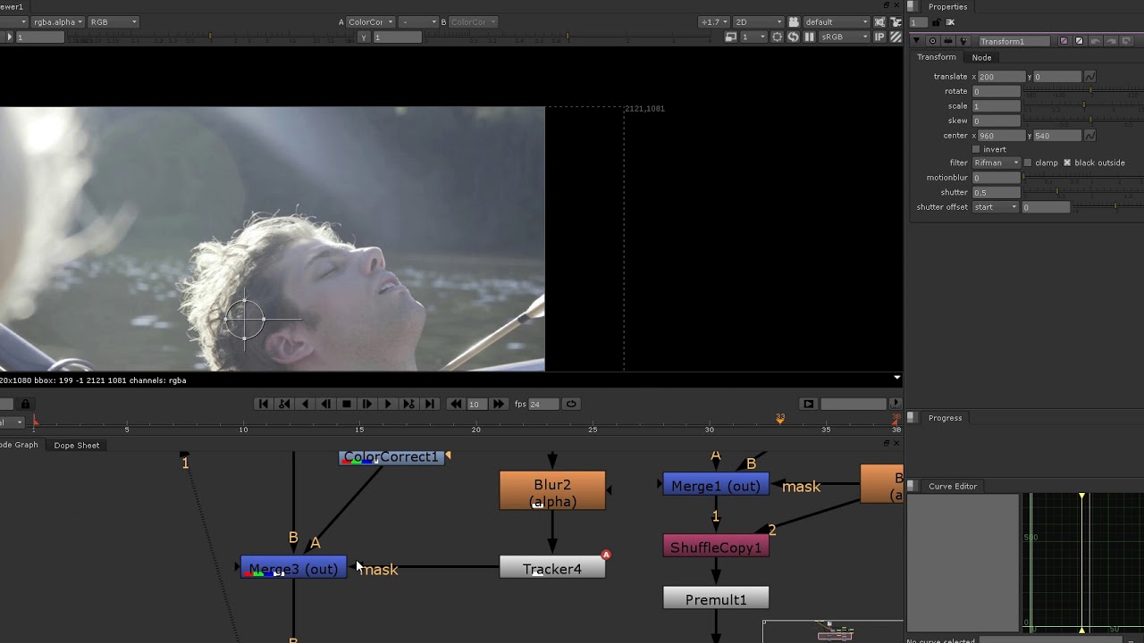 Nuke - Wire removed that held an arrow in place VFX breakdown - www.Pencilgun.com