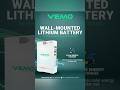 The Future of Home Power | Wall Mounted Lithium Battery #ytshorts #shorts #viralshorts