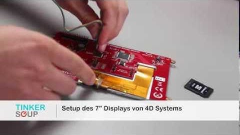 Setup eines 7" LCD Touch Display von 4D Systems