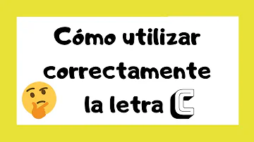 ¿Qué letras pueden ir después de la C?