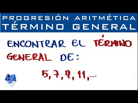 Progresión Aritmética |Término general conociendo la sucesión