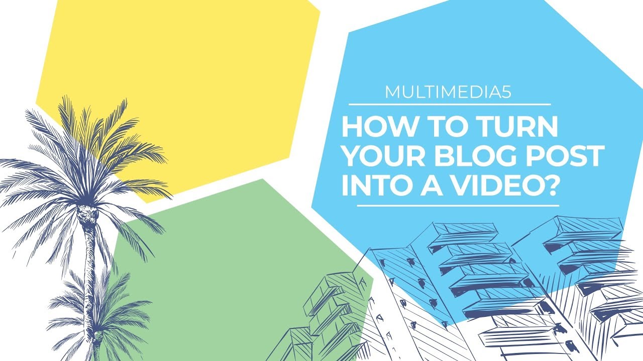 Learn how you can easily turn your blog post into a video. - YouTube