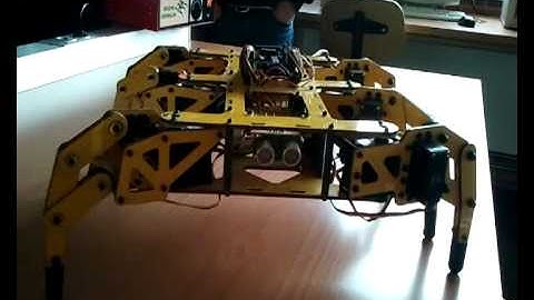 Programar hexápodo para que ande y gire.