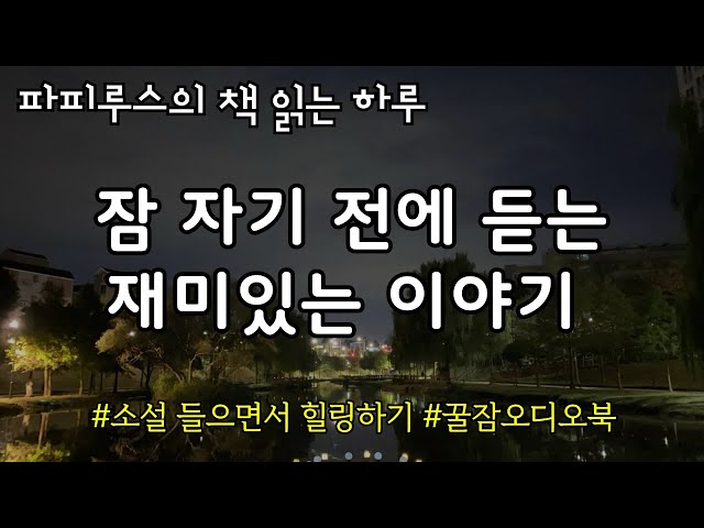 잠 자기 전에 듣는재미있는 이야기, 중간광고 없는 오디오북 3편  #소설읽어주는남자 #파피루스의책읽는하루 #한국소설 #잠잘때듣는소설 #밤에듣는소설 class=