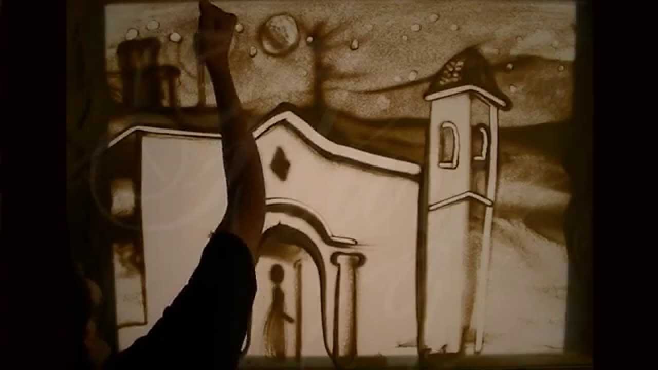 Sand Art Argentina :: sand animation :: Homenaje Fundacion Padre Mario ::