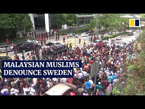 Hundreds of Muslims in Malaysia protest against Koran burning in Sweden