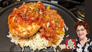 Chicken Cacciatore - Crockpot Recipe with Chicken - Mama's Southern Cooking