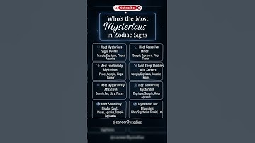 Siapa yang Paling Misterius Berdasarkan Zodiak #astrologi #zodiak