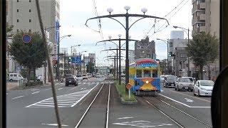 【4K前面展望映像】豊橋鉄道市内線全形式とすれ違い!競輪場前→駅前【臨時増発ダイヤ】