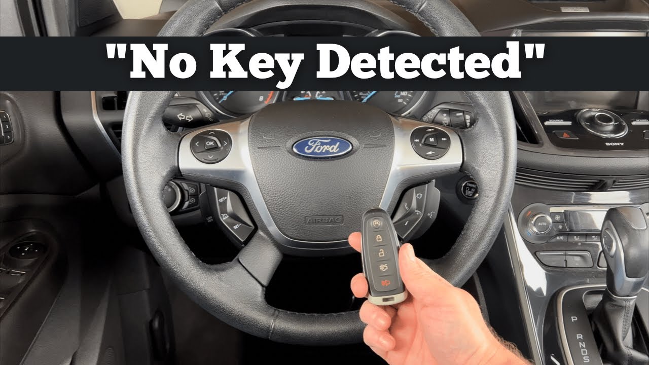 2016 Ford Escape Won't Start Key Not Detected