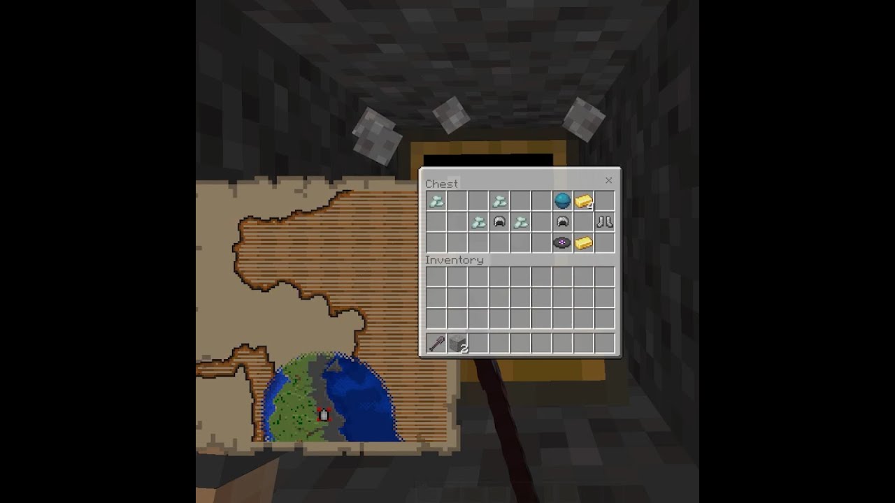 Did you know this buried treasure trick? #minecraft