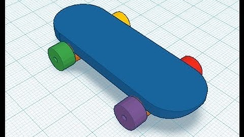 Tinkercad Tutorial -- Skateboard, Part 1