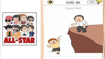 Brain test all star level 152 Gameplay walkthrough solution|| save him