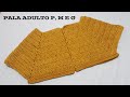 Pala de crochê adulto feito com lã