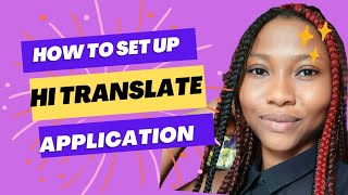 How to set up the Hi Translate application screenshot 4