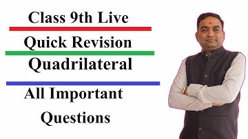 Quadrilateral Class 9th | Quick Revision