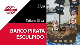 Barco Pirata esculpido