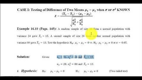 Lecture 12 || Statistical Inference || Dr Shabbir Ahmad