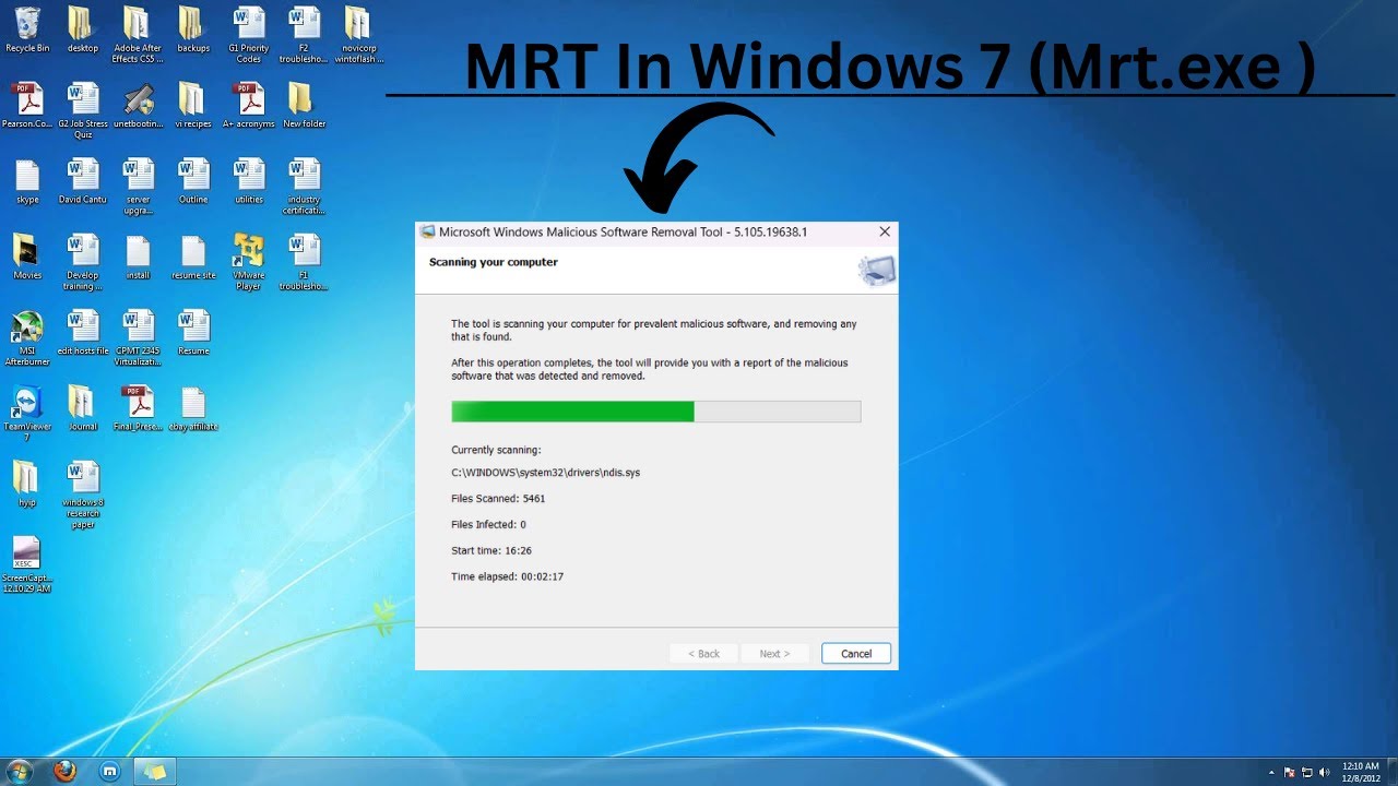 #howto Run MRT Tool In Windows 7 (Mrt.exe) | MRT Kaise Run Kare -Step ...