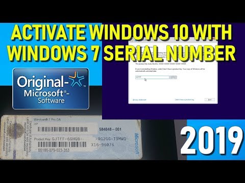 It is possible to activate windows 10 in 2019 with a 7 or 8 serial number key watch the whole video see proof and how do easy. today i a...