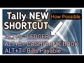 tally add ons GST NEW SHORTCUTS IN TALLY ALT +L LEDGER TDL BILLS RECEIVABLE BANK BOOK SKILL BILL