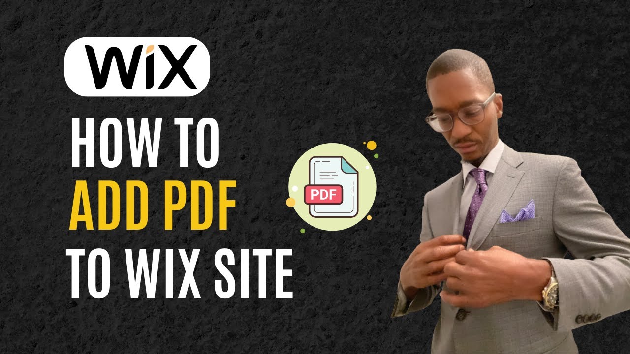 How To Add PDF File To Wix Website 2023 YouTube