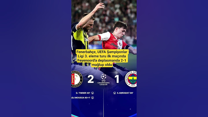 Fenerbahçe, Feyenoord'a deplasmanda 2-1 mağlup oldu #keşfet #viral #shorts