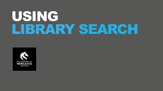 Using Library Search