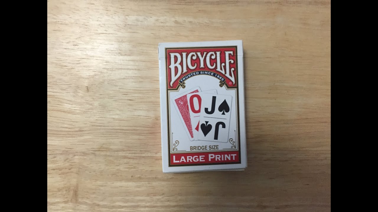 Red Bicycle Large Print Deck Review