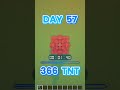 Placing 1 TNT for every Subscriber (Day 57) 🧨 #minecraft