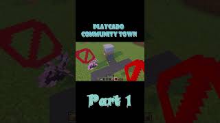 Playcado Community Town Part 1! 🏙️🌳#shorts #minecraft