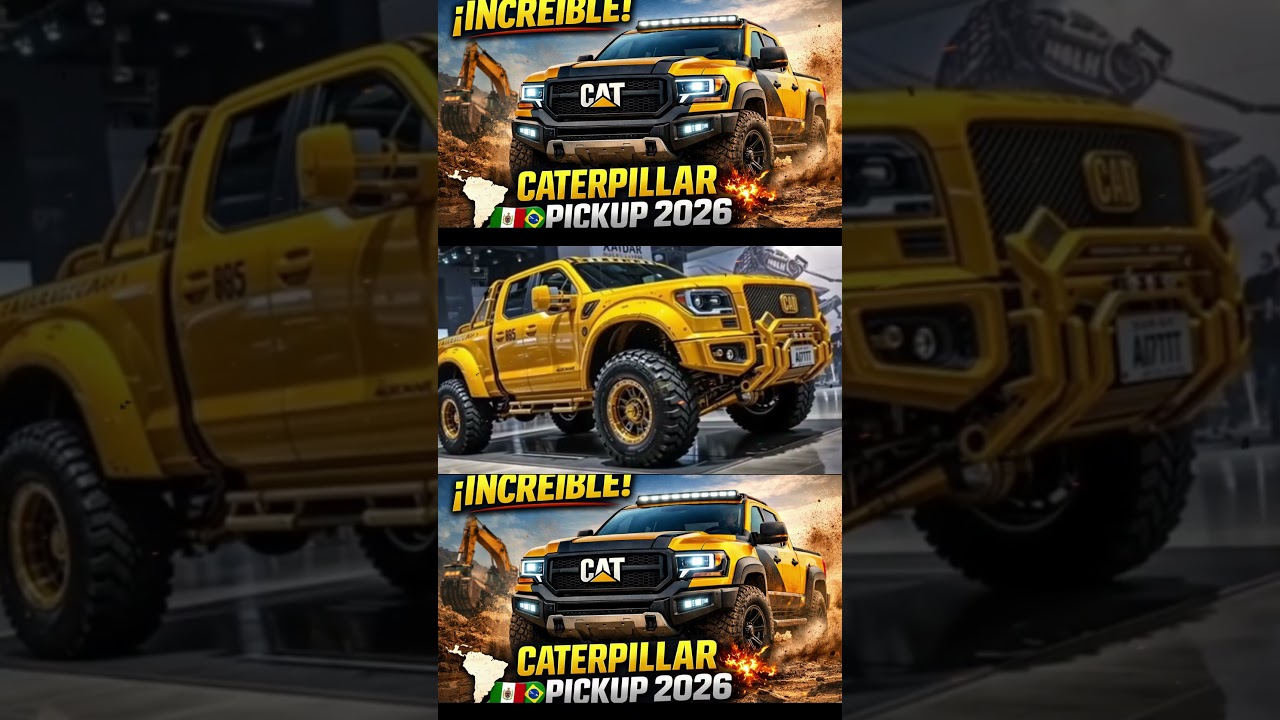 😱 CATERPILLAR LANZA SU PRIMERA PICKUP: ¿EL FIN DE LAS MARCAS TRADICIONALES? 🏗️🔥