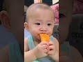 SUKA BUAH MANGGA‼️‼️😍😍 #delicious #baby #mangga #eating #funny #asmr #kids