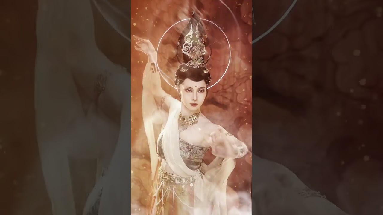 “大漠茫茫，何人需渡”#敦煌菩萨 #变装 #敦煌 #仿妆 #是初九啊 #shorts