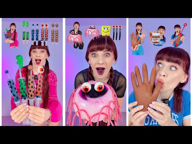 ASMR Emoji Gummy Eyeballs Ice Cream Lollipop Best Compilation #asmr