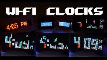Arduino WiFi Clocks | Featuring the Tetris Clock EPS8266 / ESP32