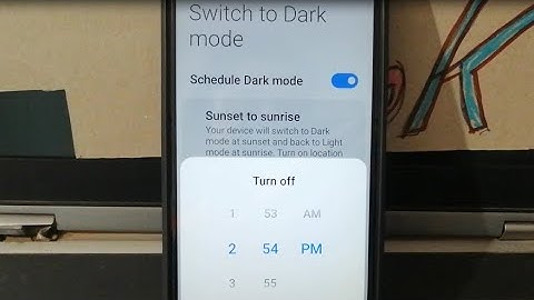 how to schedule dark mode on poco m6 mobile