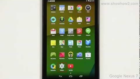 Google Nexus 7 - Screen Lock With Pin