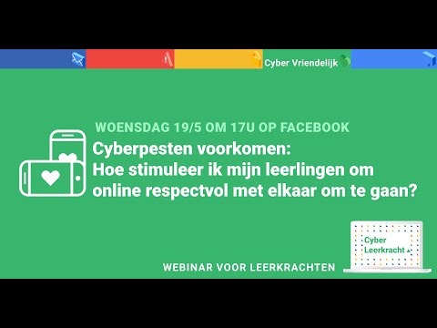 WEBINAR LEERKRACHTEN I Cyberpesten voorkomen