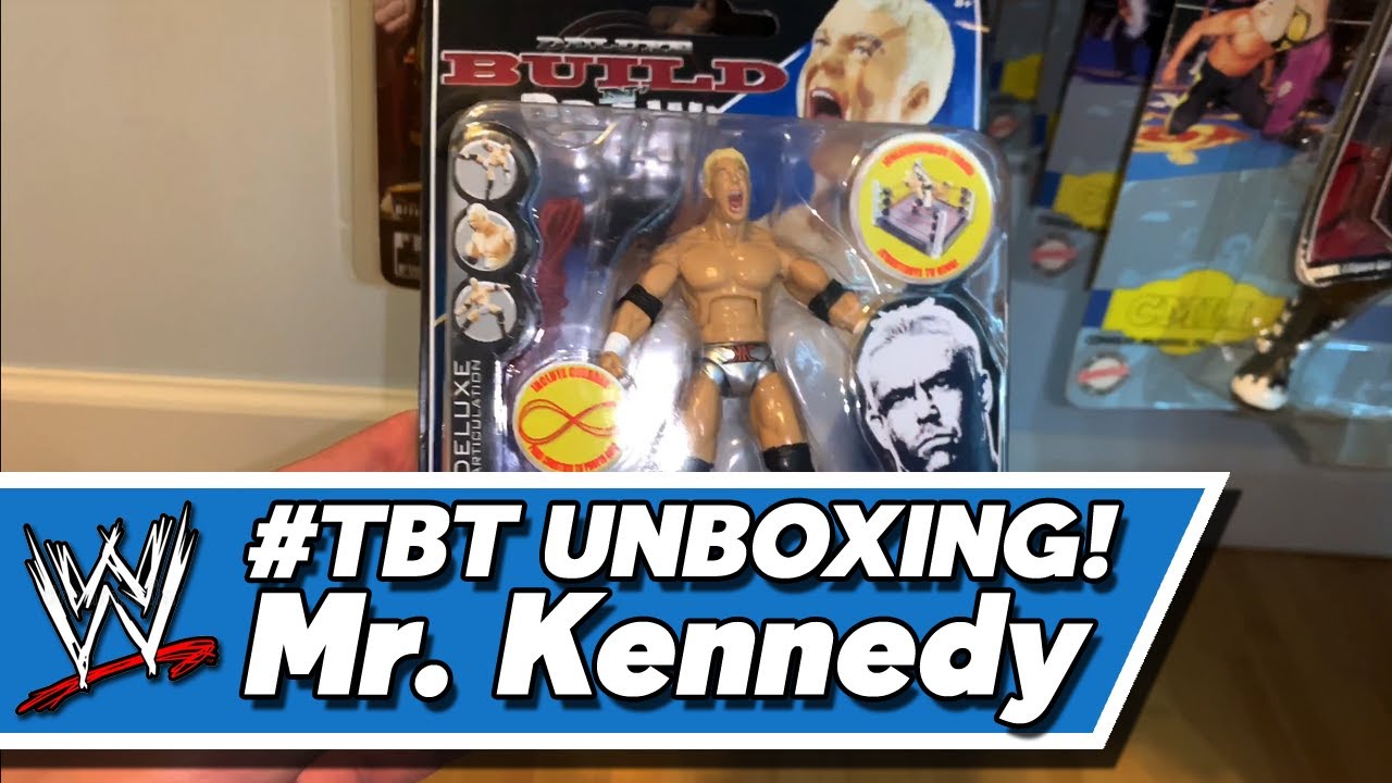 TBT UNBOXING!! WWE Jakks Mr. Kennedy Build N Brawl Action Figure Toy Review!!
