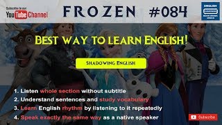 Shadowing English Frozen84 - Spoken english learning videos Language (quotation subject)