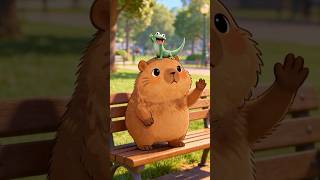 When the "Lizard, Lizard" meme meets the chillest Capybara 🦎✨ #PixarHoppers #capybara