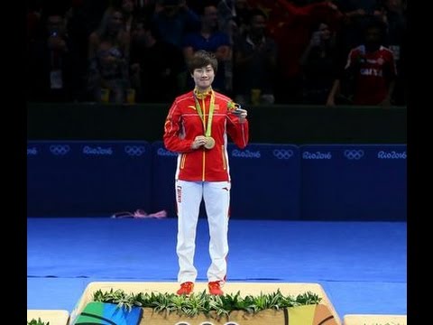 NING DING WINS GOLD MEDAL TABLE TENNIS WOMEN'S SINGLES FINAL RIO ...