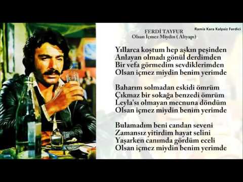 Ferdi Tayfur - Olsan İçmez Miydin (Altyapı & Karaoke) Yeni Versiyon