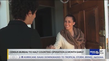 VIDEO:   Census ending data collection for 2020 count a month early