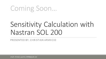 Sensitivity Calculation with Nastran SOL 200