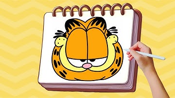 Draw Garfield in 5 Minutes CHALLENGE (Easy Step-by-Step Tutorial)
